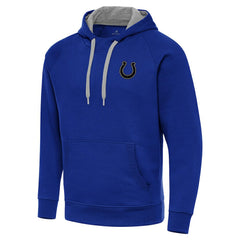 Indianapolis Colts Antigua Brushed Carbon Victory Pullover Hoodie - Royal on sale