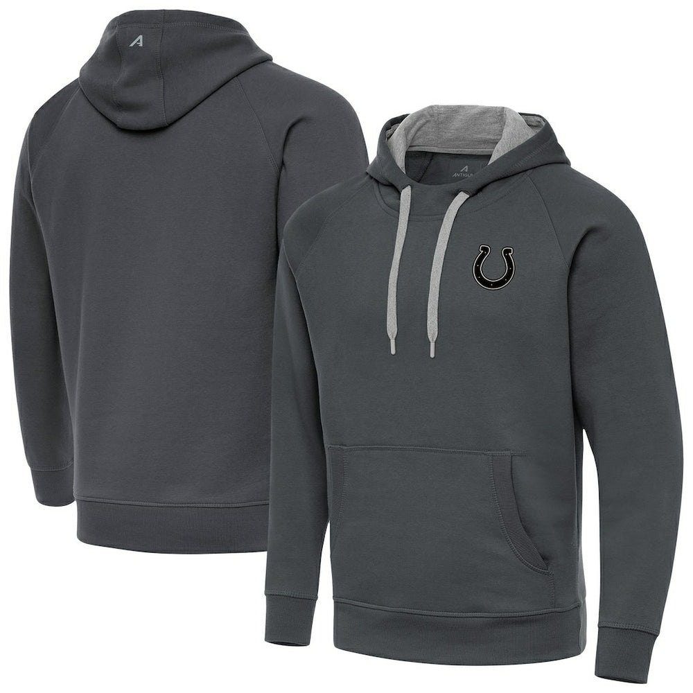Indianapolis Colts Antigua Brushed Carbon Victory Pullover Hoodie - Charcoal outlet