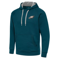Philadelphia Eagles Antigua Victory Pullover Hoodie - Midnight Green sale