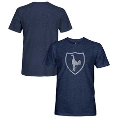 Tottenham Hotspur 1863FC Retro Monochrome Badge Vintage Tri-Blend T-Shirt Sale - Navy