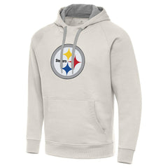 Pittsburgh Steelers Antigua Victory Raglan Pullover Hoodie - Cream discount