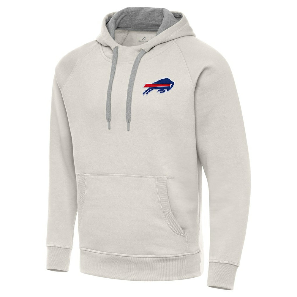Buffalo Bills Antigua Victory Raglan Pullover Hoodie - Cream sale