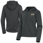Nashville Predators Antigua Women's Contemporary Quarter-Zip Hoodie - Pewter Hoodies