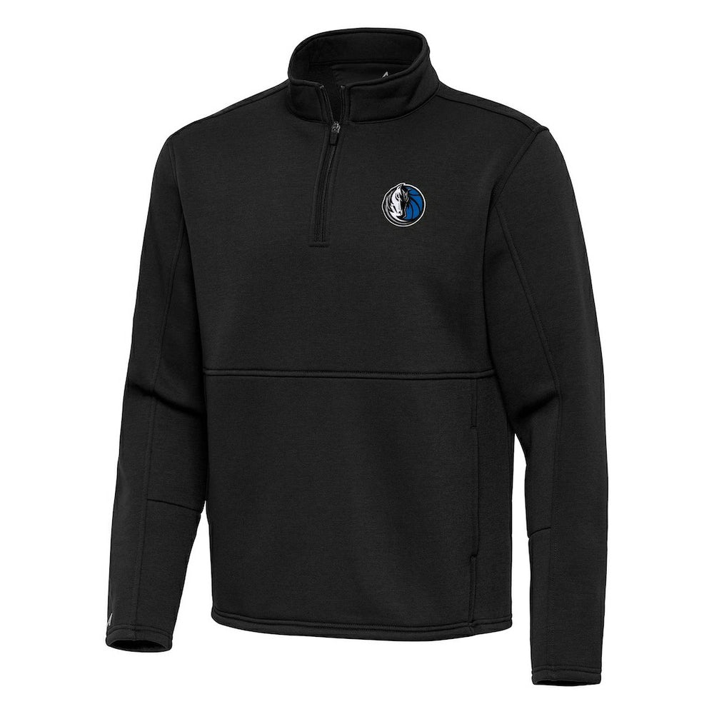 Dallas Mavericks Antigua Twist Quarter-Zip Pullover Top - Black for sale