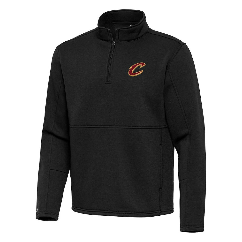 Cleveland Cavaliers Antigua Twist Quarter-Zip Pullover Top - Black shop