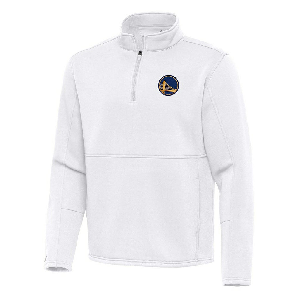 Golden State Warriors Antigua Twist Quarter-Zip Pullover Top - White cheap