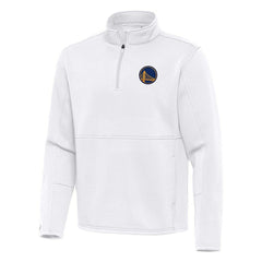 Golden State Warriors Antigua Twist Quarter-Zip Pullover Top - White cheap