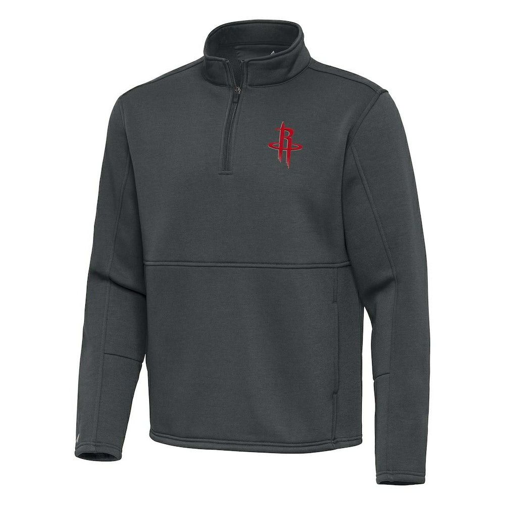 Houston Rockets Antigua Twist Quarter-Zip Pullover Top - Pewter shop