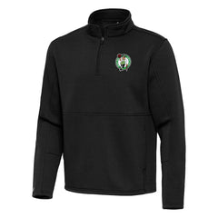 Boston Celtics Antigua Twist Quarter-Zip Pullover Top - Black online