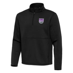 Sacramento Kings Antigua Twist Quarter-Zip Pullover Top - Black shop