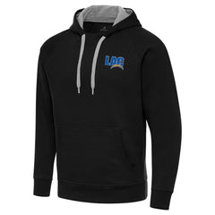 Men's Los Angeles Chargers Antigua Victory Pullover Hoodie - Black on sale