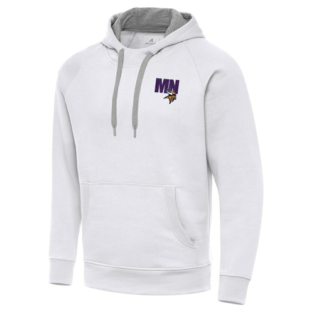 Men's Minnesota Vikings Antigua Victory Pullover Hoodie - White sale
