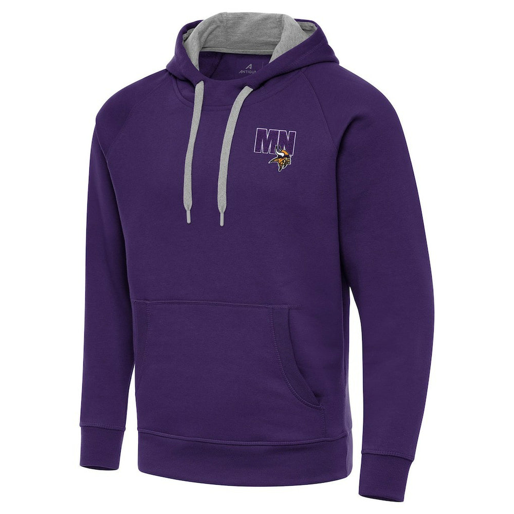 Men's Minnesota Vikings Antigua Victory Pullover Hoodie - Purple on sale