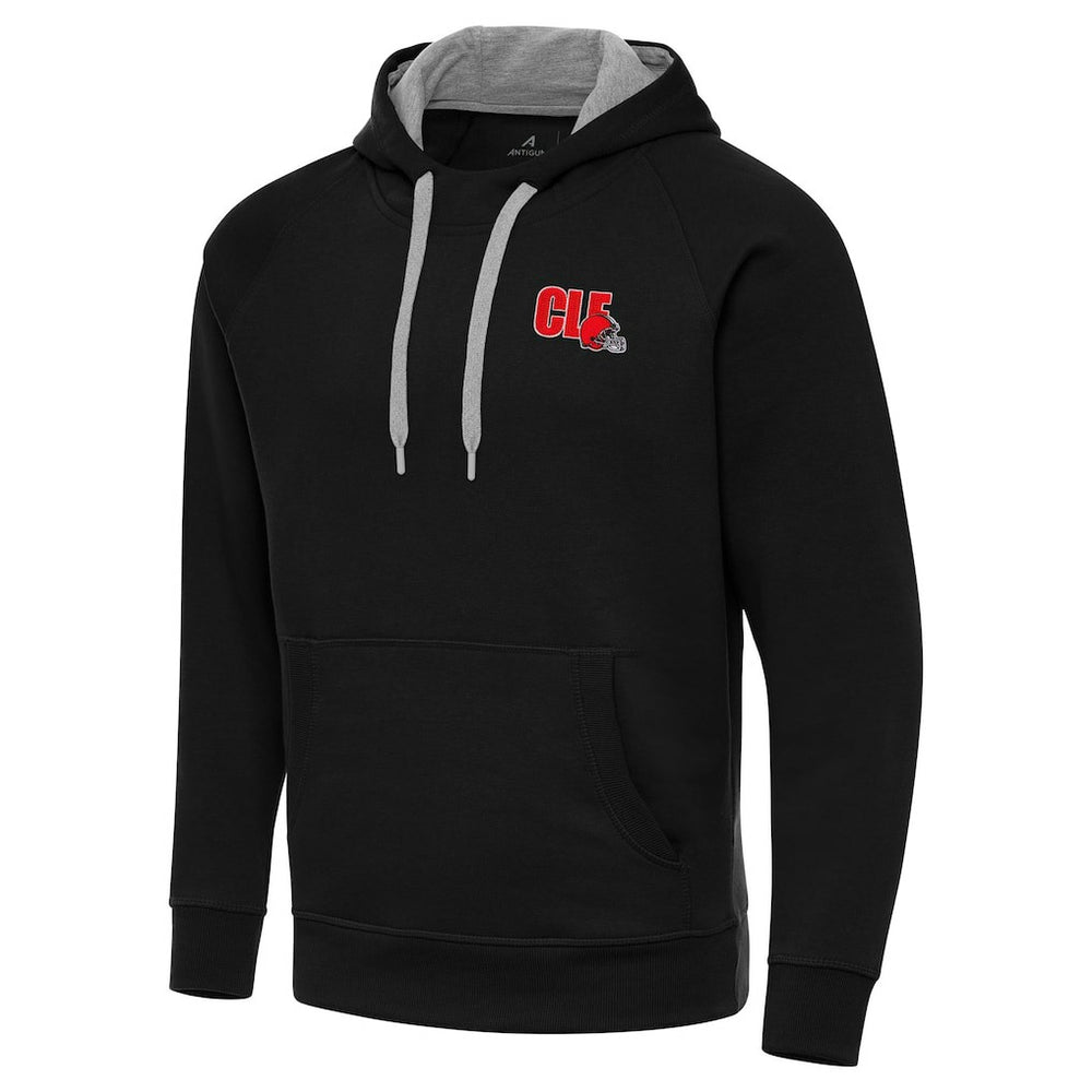 Men's Cleveland Browns Antigua Victory Pullover Hoodie - Black sale