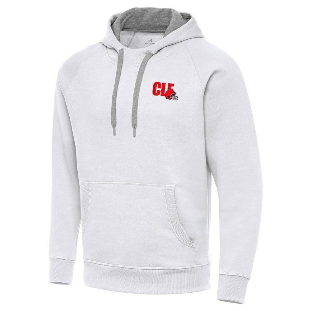 Men's Cleveland Browns Antigua Victory Pullover Hoodie - White sale