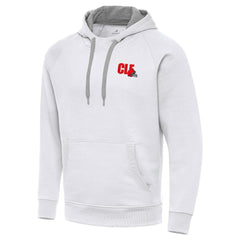Men's Cleveland Browns Antigua Victory Pullover Hoodie - White sale