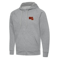 Men's Washington Commanders Antigua Victory Full-Zip Hoodie - Heather Gray on sale
