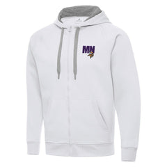 Men's Minnesota Vikings Antigua Victory Full-Zip Hoodie - White online