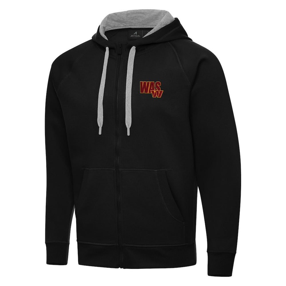 Men's Washington Commanders Antigua Victory Full-Zip Hoodie - Black outlet