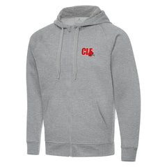 Men's Cleveland Browns Antigua Victory Full-Zip Hoodie - Heather Gray sale