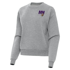 Minnesota Vikings Antigua Women's Victory Pullover Sweatshirt - Heather Gray for sale