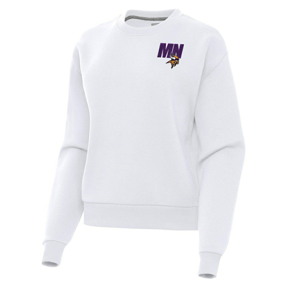 Minnesota Vikings Antigua Women's Victory Pullover Sweatshirt - White on sale