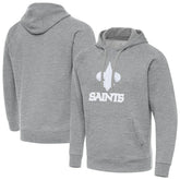 New Orleans Saints Antigua Victory Pullover Hoodie - Heather Gray sale
