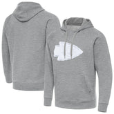 Kansas City Chiefs Antigua Victory Pullover Hoodie - Heather Gray for sale
