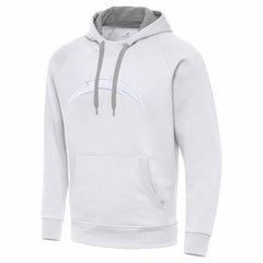 Los Angeles Chargers Antigua Victory Pullover Hoodie - White on sale