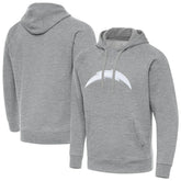 Los Angeles Chargers Antigua Victory Pullover Hoodie - Heather Gray on sale