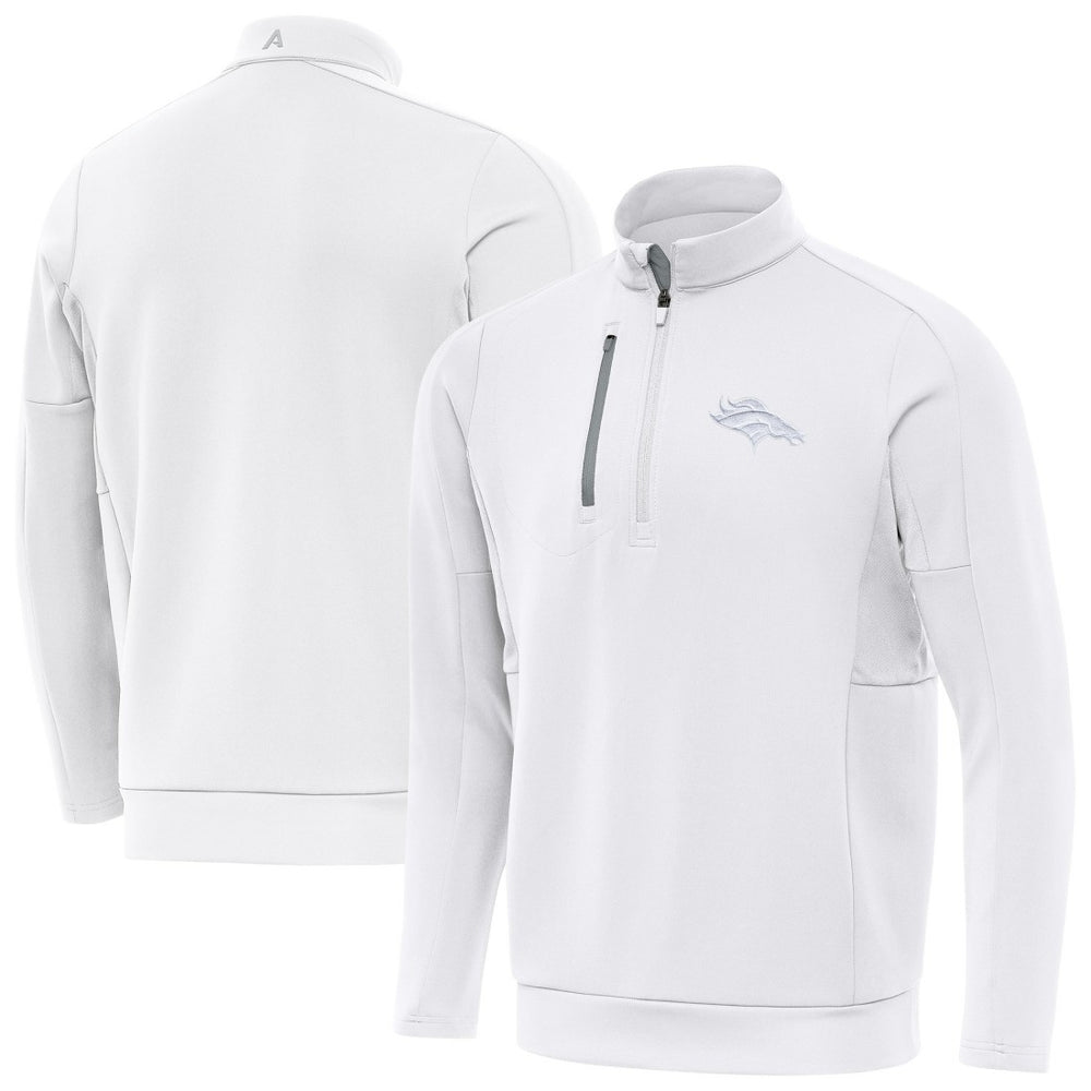 Denver Broncos Antigua Generation Quarter-Zip Jacket - White outlet