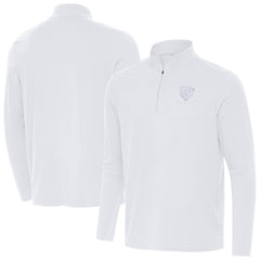 Chicago Bears Antigua Intent Quarter-Zip Jacket - White on sale