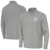 Indianapolis Colts Antigua Subtle Quarter-Zip Jacket - Heather Gray discount