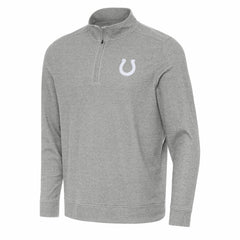 Indianapolis Colts Antigua Subtle Quarter-Zip Jacket - Heather Gray discount