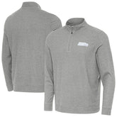 Seattle Seahawks Antigua Subtle Quarter-Zip Jacket - Heather Gray cheap