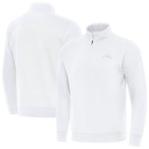 Los Angeles Chargers Antigua Victory Quarter-Zip Top - White discount