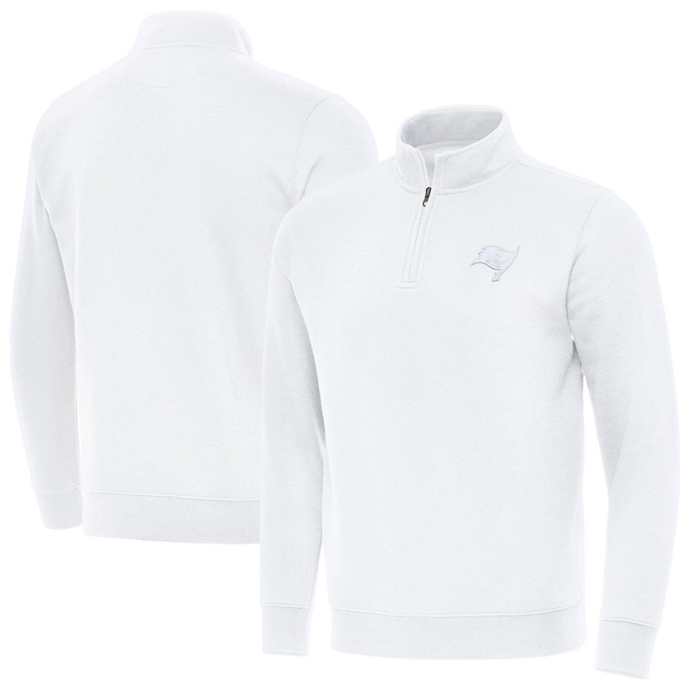 Tampa Bay Buccaneers Antigua Victory Quarter-Zip Top - White outlet
