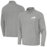 Buffalo Bills Antigua Subtle Quarter-Zip Top - Heather Gray on sale