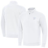 Las Vegas Raiders Antigua Victory Quarter-Zip Top - White cheap