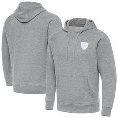 Las Vegas Raiders Antigua Victory Pullover Hoodie - Heather Gray sale