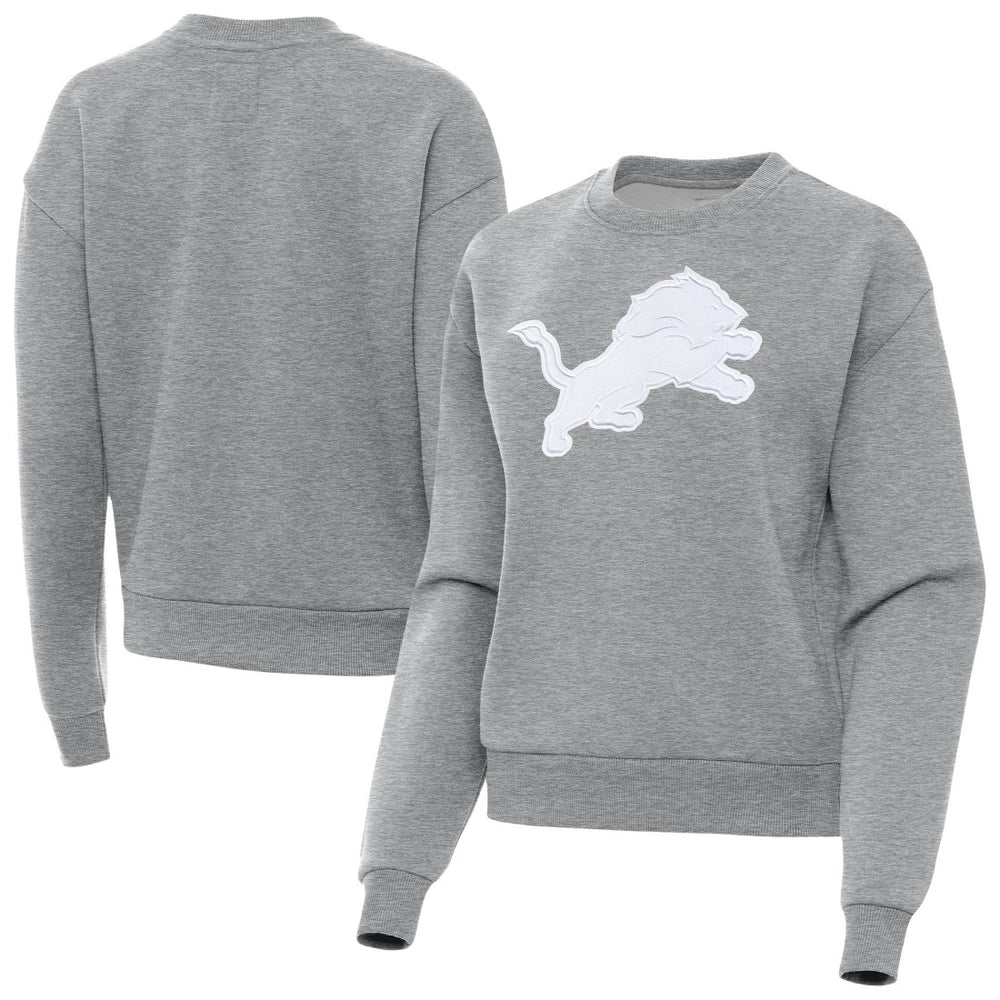 Detroit Lions Antigua Women's Victory Pullover Sweatshirt - Heather Gray for sale