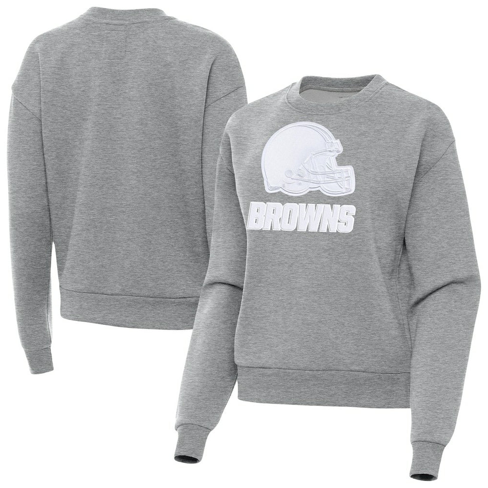 Cleveland Browns Antigua Women's Victory Pullover Sweatshirt - Heather Gray sale