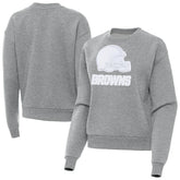 Cleveland Browns Antigua Women's Victory Pullover Sweatshirt - Heather Gray sale