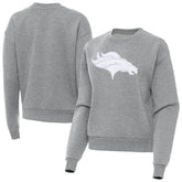 Denver Broncos Antigua Women's Victory Pullover Sweatshirt - Heather Gray on sale