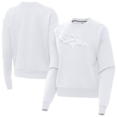Denver Broncos Antigua Women's Victory Pullover Sweatshirt - White cheap