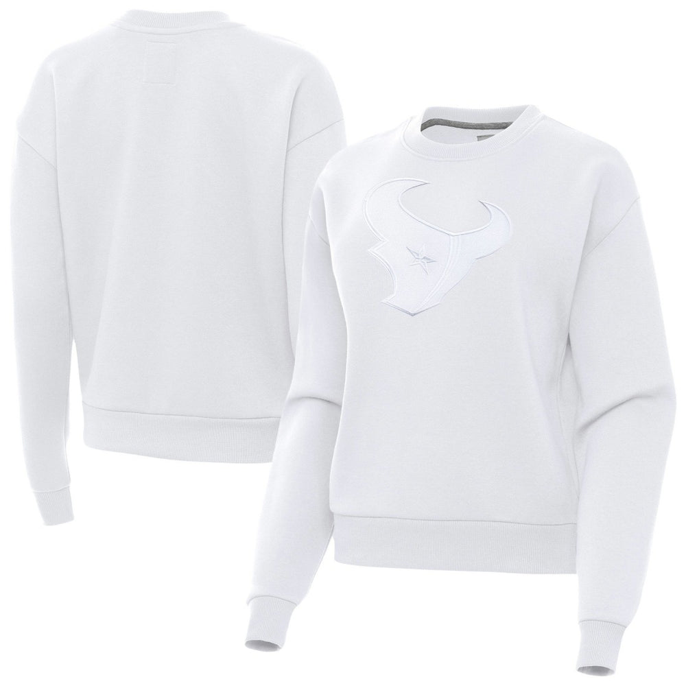 Houston Texans Antigua Women's Victory Pullover Sweatshirt - White cheap