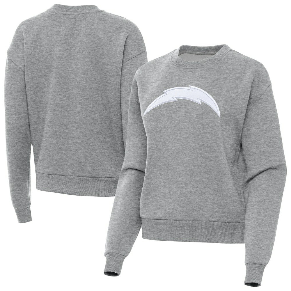 Los Angeles Chargers Antigua Women's Victory Pullover Sweatshirt - Heather Gray sale
