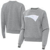 New England Patriots Antigua Women's Victory Pullover Sweatshirt - Heather Gray outlet