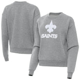 New Orleans Saints Antigua Women's Victory Pullover Sweatshirt - Heather Gray outlet