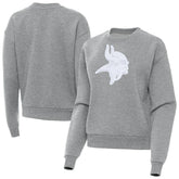 Minnesota Vikings Antigua Women's Victory Pullover Sweatshirt - Heather Gray online